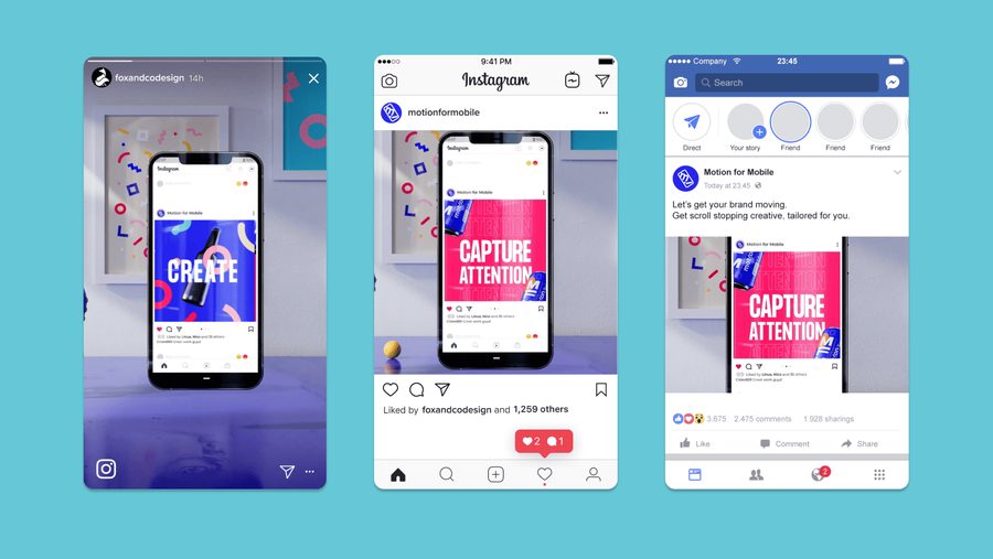 Motion for Mobile concept key art from Fox & Co