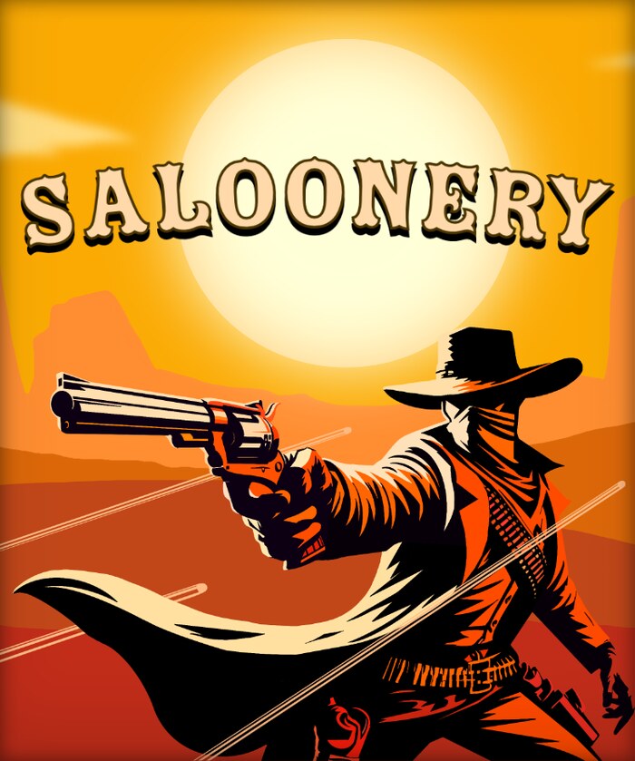 Saloonery portrait key art with logo
